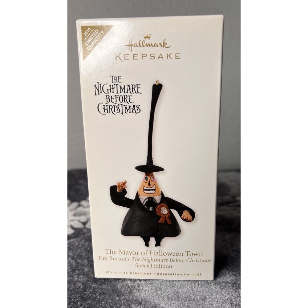 Hallmark 2010 Mayor of Halloween Town Nightmare‎ Before Christmas Ornament SE